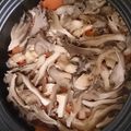 matsutama's cooksnap of when they made １人土鍋の舞茸ご飯♪.