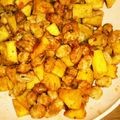 ねこにかつおぶし's cooksnap of when they made 時短（？）　大豆とサツマイモのから揚げ.