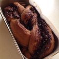minitora's cooksnap of when they made パウンド型で手軽に♡Wチョコのミニ食パン.