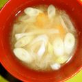 白いぐれーぷ's cooksnap of when they made にんじんとネギのお味噌汁☆.