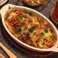 sktym0710's cooksnap of when they made 厚揚げとサバ缶ｄｅ納豆キムチーズ焼.