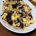mioly's cooksnap of when they made 豚肉とキクラゲの玉子炒め.