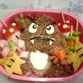 すすきー's cooksnap of when they made キャラ弁☆スーパーマリオのくりぼう♡.