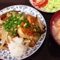 ラーキチ's cooksnap of when they made あっさり和風☆ハンバーグのきのこあんかけ.