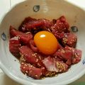 Pasccuchi's cooksnap of when they made まぐろユッケ.