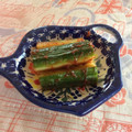 Amalka's cooksnap of when they made きゅうりと豆板醤和え.