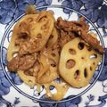 まゆ＊。's cooksnap of when they made 牛肉とレンコンの甘辛炒め煮.