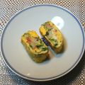 おはなすき's cooksnap of when they made お弁当に☆カニカマと貝割れの卵焼き.