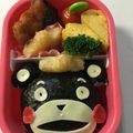 すずききなこ's cooksnap of when they made くまモンおにぎり弁当.