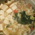 bazinga's cooksnap of when they made 鶏ごま油鍋♪寄せ鍋の簡単な具材♪卵黄ダレ.
