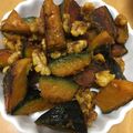 つちぶた７７'s cooksnap of when they made 常備菜☆カボチャとクルミのマヨネーズ炒め.