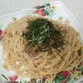 サーフブレイド's cooksnap of when they made 納豆明太子スパゲティ.