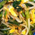 ヨッチこ's cooksnap of when they made 卵、椎茸、小松菜のチリソース.