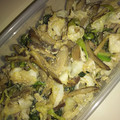 もりのりころ's cooksnap of when they made ごぼうと水菜の卵とじ.