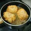チョチョ☆ポリス's cooksnap of when they made うすあげに挽き肉を巻いて甘辛煮♡.