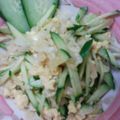 жゆきにゃж's cooksnap of when they made もやしとふんわり玉子のサラダ.