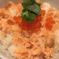 クックL6A1L8☆'s cooksnap of when they made 簡単☆2度楽しめる焼くだけ鮭の親子丼.