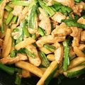 りぃり＆しゅんしゅん's cooksnap of when they made 豚もも細切りと韮とじゃが芋のこってり炒め.