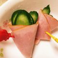 Kanacocoa＊'s cooksnap of when they made お弁当に♪ハムのきゅうり巻き♪.