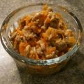yymoc26's cooksnap of when they made 油不使用！　人参とひき肉の味噌炒め.