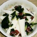 Oltan's cooksnap of when they made タコと山芋の酢の物.