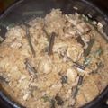みゃみお's cooksnap of when they made 簡単・ウマイ！とり肉と山菜の炊き込みご飯.