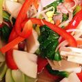 やえまりも's cooksnap of when they made 彩り野菜とベーコンの炒め物.