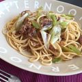 ゆうゆー☆'s cooksnap of when they made 長ネギの和風パスタ.