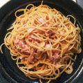 kurumi0122's cooksnap of when they made 超簡単☆ツナとベーコンの和風パスタ.