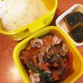 もちもちミックス's cooksnap of when they made 超簡単★豚こまでふんわりスタミナ焼肉弁当.