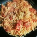 ハル38's cooksnap of when they made 濃厚♡蟹のトマトクリームパスタ.