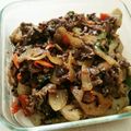 sakiabc's cooksnap of when they made 牛肉と野菜のゴマ味噌炒め.