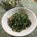 yuminan47k's cooksnap of when they made ほうれん草と糸こんにゃくのくるみ和え.