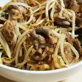 あさここなっつ's cooksnap of when they made 調味料３つ♪豚ニラもやし＆春雨炒め.