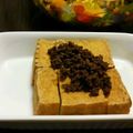 ☆なおみんみ☆'s cooksnap of when they made 焼き厚揚げのワイン肉そぼろかけ.