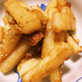pyonkoちゃん's cooksnap of when they made 長芋×ちくわのごま炒め☆.