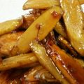 めかにか's cooksnap of when they made ゴボウと鶏の お酢でさっぱり煮.