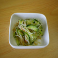 たぬきコーボー's cooksnap of when they made レンジで簡単、もやしときゅうりの和え物.