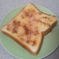 harumoomi's cooksnap of when they made 食パン 朝食にシナモンシュガートースト♡.
