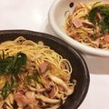 7pockets's cooksnap of when they made 簡単☆激ウマにんにくと大葉の和風パスタ.