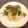 Yumarch's cooksnap of when they made 簡単☆2度楽しめる焼くだけ鮭の親子丼.
