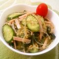 えれぼん's cooksnap of when they made ◆糖尿病◆ワカメときゅうりの春雨サラダ.