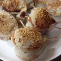アユミミ☆'s cooksnap of when they made ☻ちくわ巻き巻き！焼きおにぎり☻.