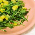 mmameco's cooksnap of when they made 簡単♪お弁当に♪豆苗とコーンのバター醤油.