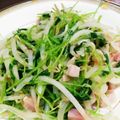 つね王's cooksnap of when they made 豆苗とモヤシの塩炒め.