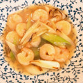 かにゃたろう's cooksnap of when they made エビとネギの簡単中華炒め.