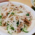 ぴょん☆12's cooksnap of when they made 簡単美味しい☆豚肉もやしキュウリ炒め.