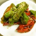 由芽15's cooksnap of when they made 失敗しない！万願寺唐辛子の甘辛焼き.