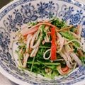 westerly's cooksnap of when they made 豆苗とかにかまのナムル.