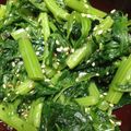 にゃんぶーぶーぶー's cooksnap of when they made やみつき！ほうれん草と春菊の胡麻和え.